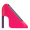 high heeled shoe